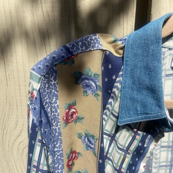 Vintage polo shirt with shoulder pads - Picture 3 of 4